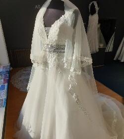 dress and veil